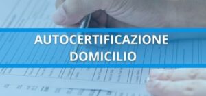 autocertificazione domicilio