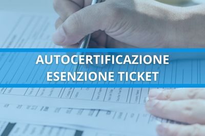 autocertificazione esenzione ticket