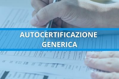 autocertificazione generica