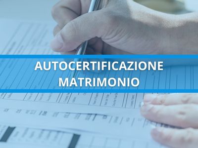 autocertificazione matrimonio