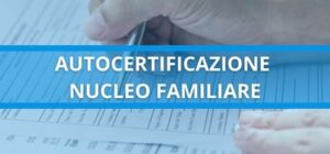 autocertificazione nucleo familiare