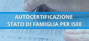 autocertificazione stato di famiglia per isee