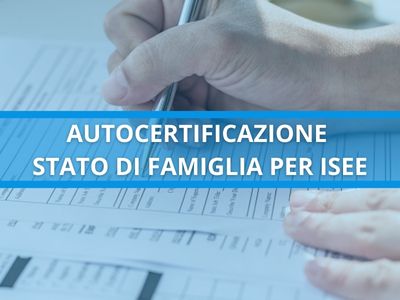 autocertificazione stato di famiglia per isee