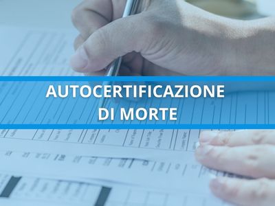 autocertificazione di morte